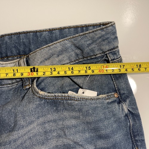 NWT Refuge Women's Sz 12 Distressed Skinny Denim Dark Blue Jeans Mid-Rise Pocket - Picture 5 of 8