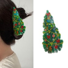 Christmas Hair Clips Christmas Green Claw Clips Christmas Tree Hair Claw Clip...