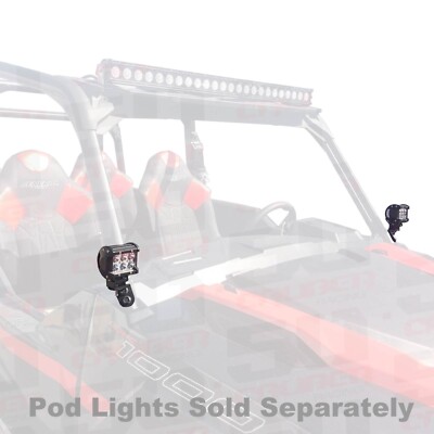 Light Mounting Brackets ONLY fits Polaris General 2015-2018 2 & 4 Seat Models
