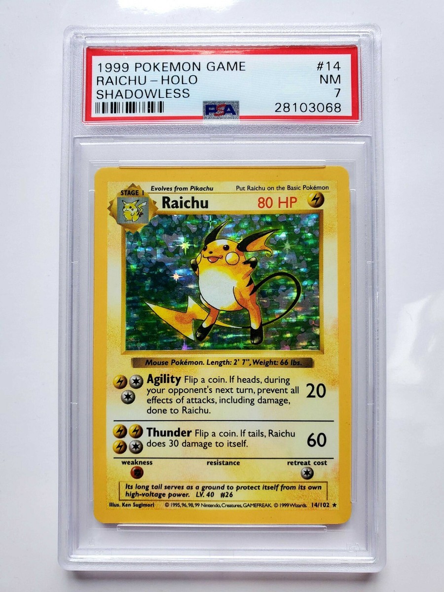 英語版初期　ポケモンカード　raichu shadowless　holo 1st Edition Shadowless Raichu for sale | eBay