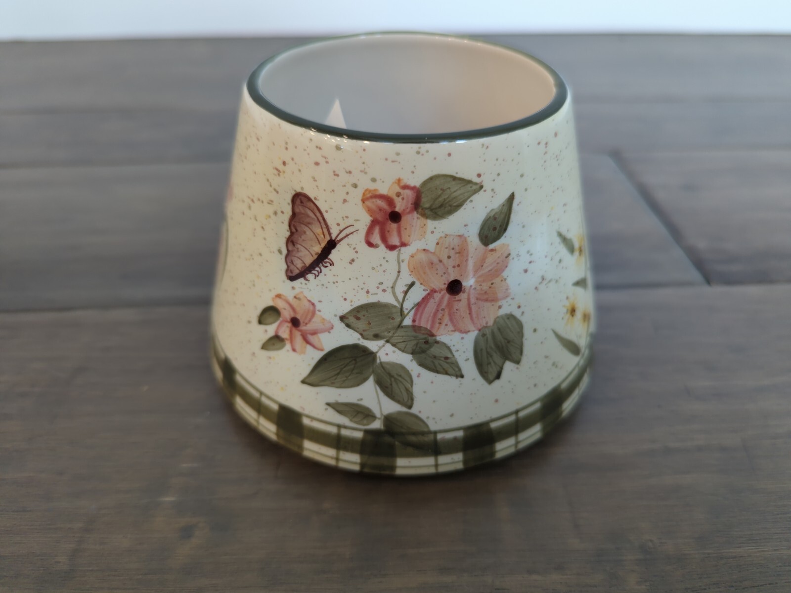 Home Interiors Candle Shade Topper Country Floral Farmhouse eBay
