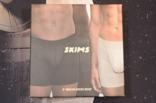 Skims 3 Pack 5" inch Boxer Briefs Light Heather Washed Gunmetal Onyx Multi $46
