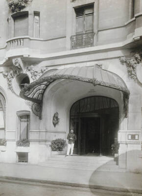 Boulevard Raspail Htel Lutetia Front Door 1903 OLD PHOTO
