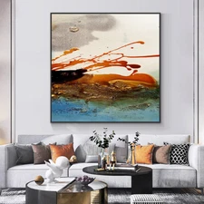 Handpainted Abstract Oil Painting On Canvas Without Frame Modern Decorative