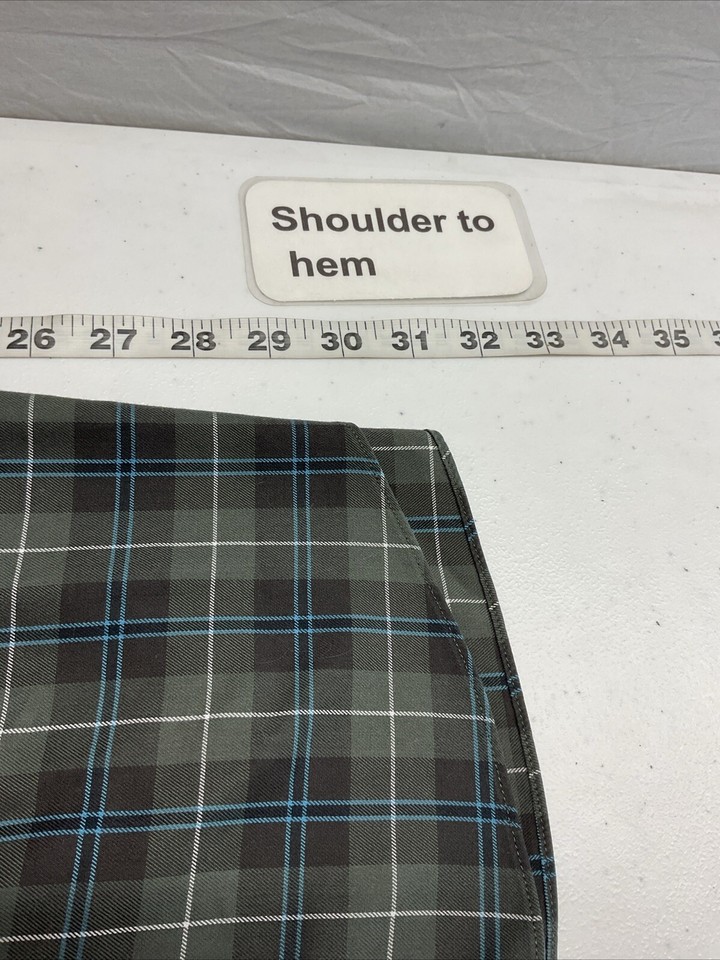 Brooks Brothers Mens Long Sleeve Shirt Size Large green Plaid Cotton