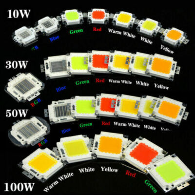 10w 20w 30w 50w 100w LED chip rgb cob DC 12V 36V leuchte blau licht Flutlicht