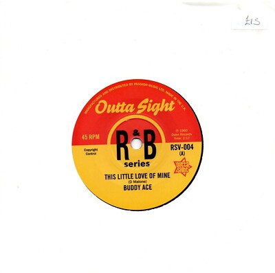 Buddy Ace:This little love of mine/James Booker:Gonzo:Outta Sight:Re-Issue