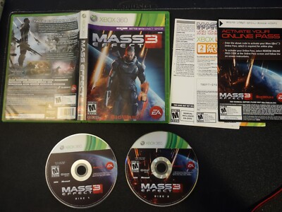 Mass Effect 3 - Microsoft Xbox 360 CIB 2 DISC NO DLC INCLUDED