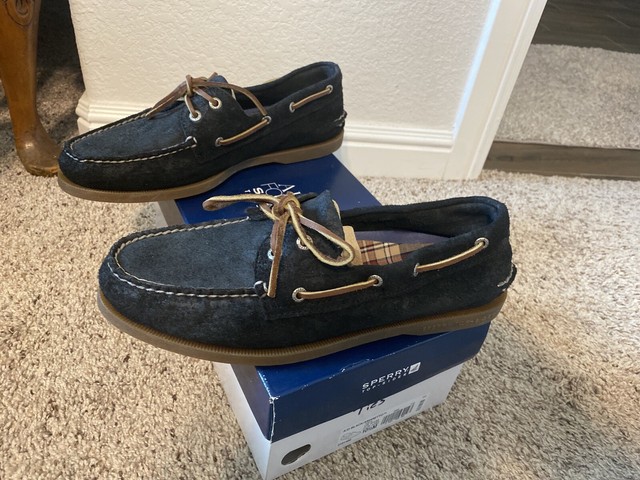 men's sperry authentic original suede boat shoe