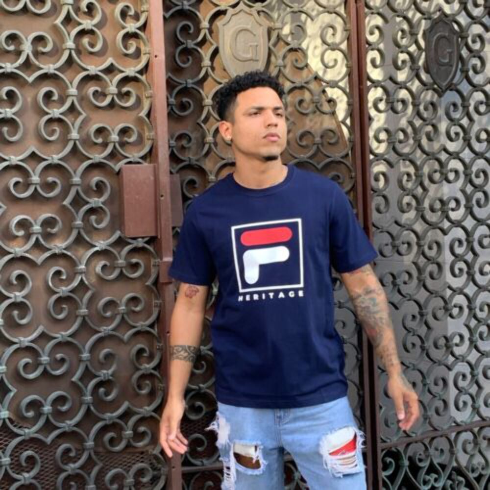 T shirt uomo Fila Navy Rossa Bianca moda manica corta nuova con etichetta