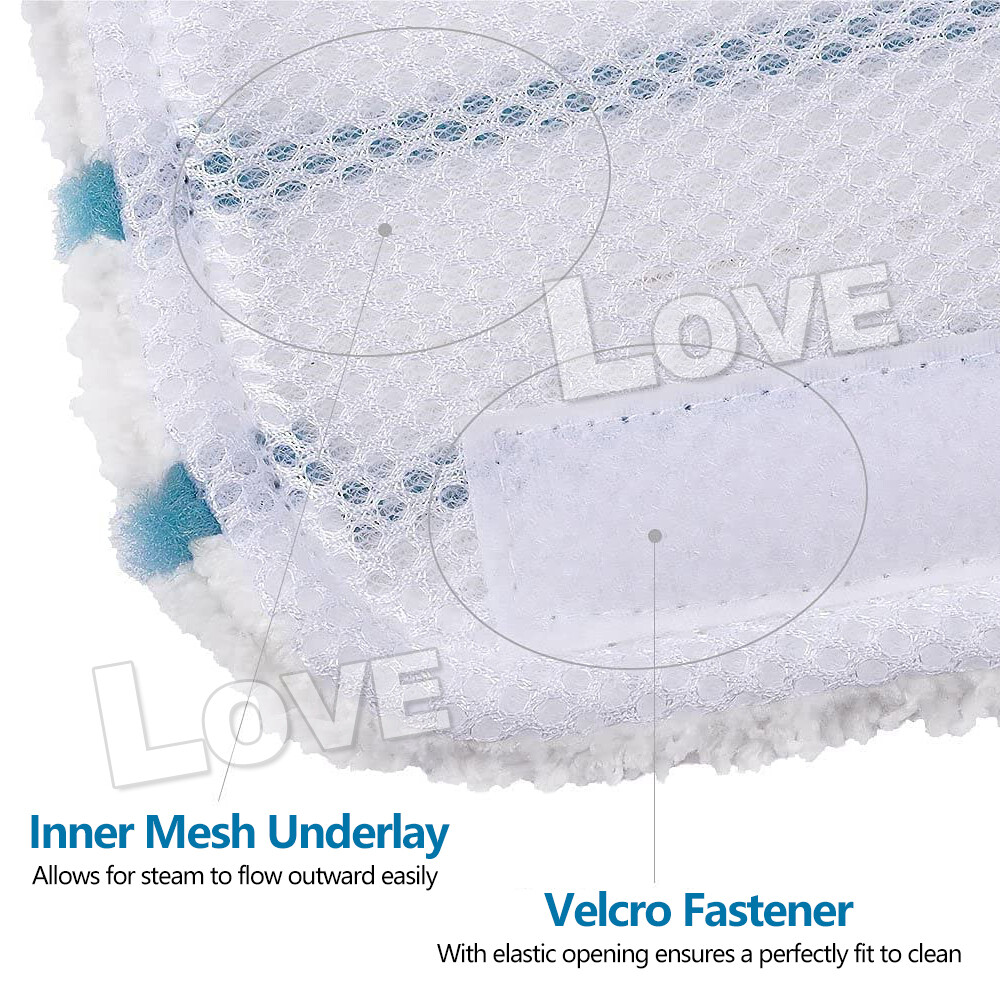 5 Pack Mop Pads Replacement fr Black + Decker Steam Mop FSM1610