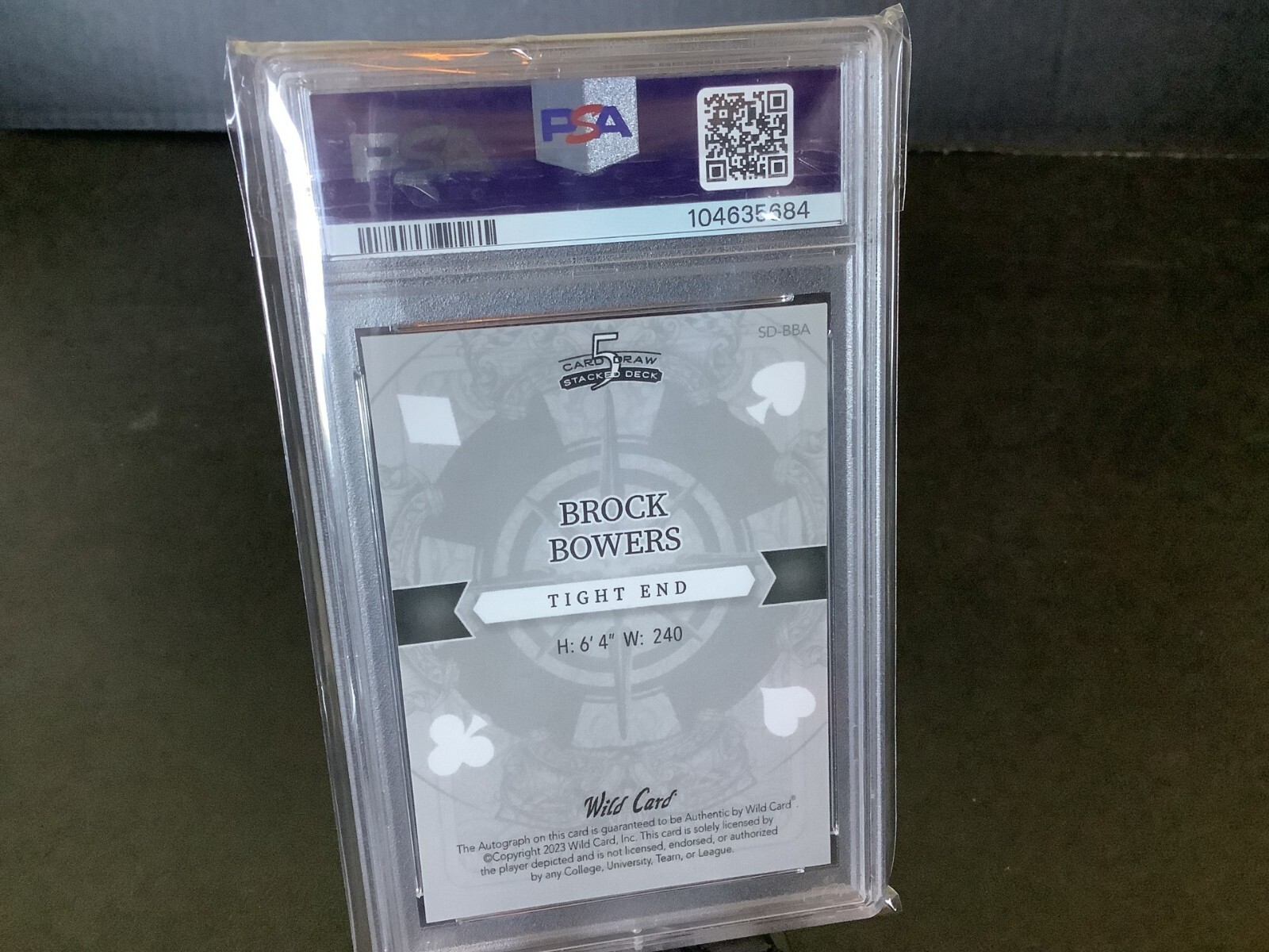 2023 WC 5 CARD DRAW #BBA BROCK BOWERS QUEEN AUTO H RAINBOW ORANGE /5 ...