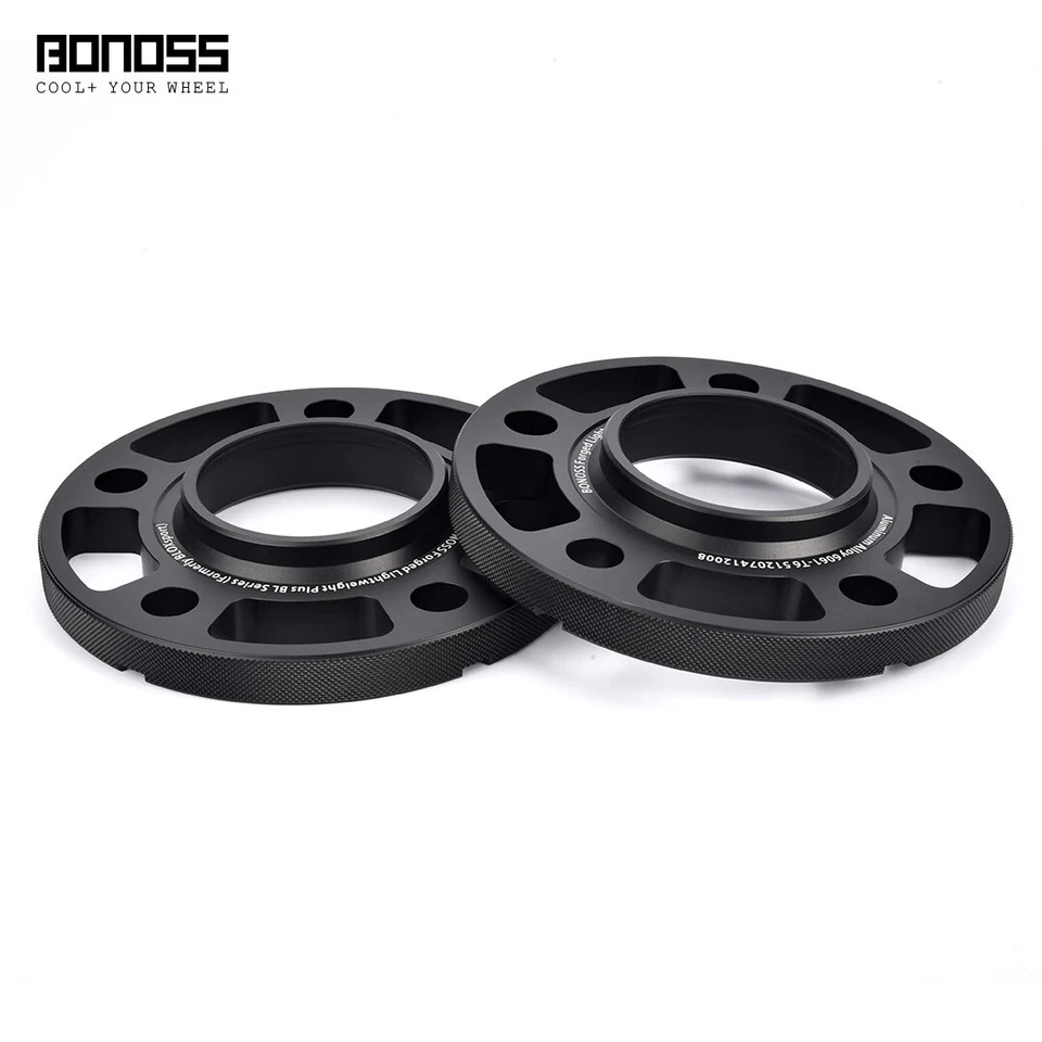 2 espaciadores de rueda ligeros de aleación negra de 15 mm para BMW M3 E46 E90 Z3 E36 1995-2013 Foto 2 de 4