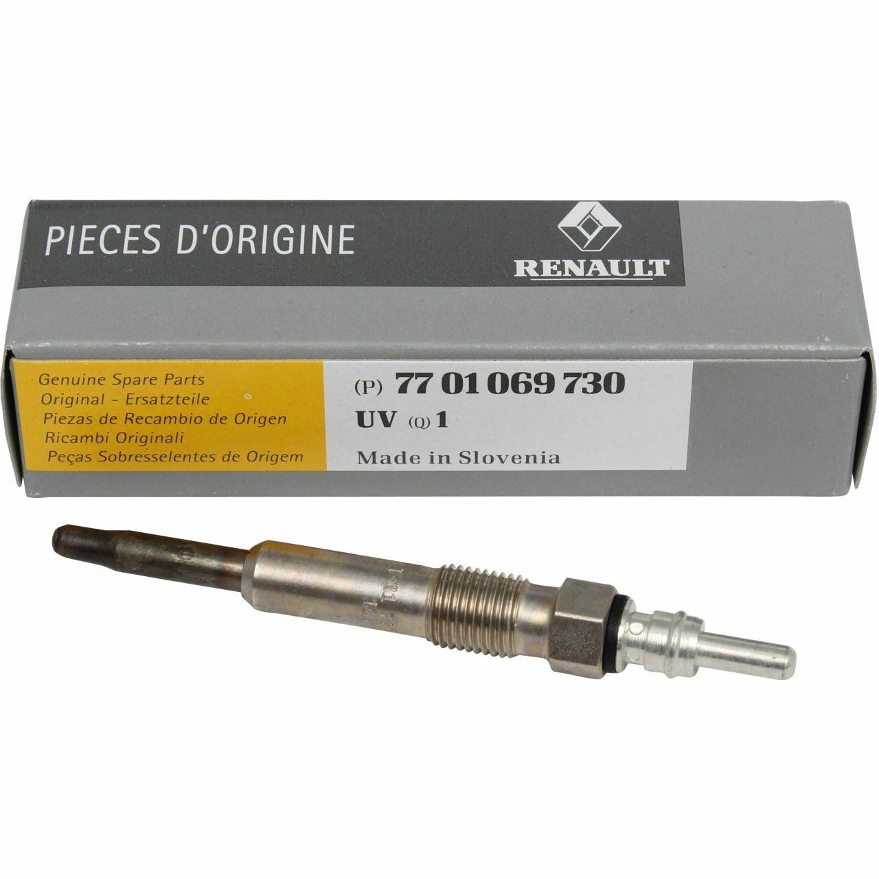 Bougie de préchauffage 7701069730 d'origine pour Renault Clio et Kangoo