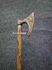 Edwardian Style Head Antique Vintage Wooden Walking Stick Cane Present Men's