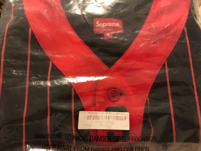 supreme vertical logo baseball jersey