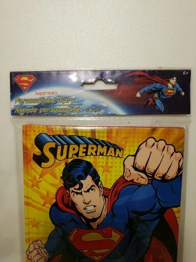 DC COMICS SUPERMAN 2016 -40 PAGE PERSONALIZED DIARY BRAND NEW BY MONOGRAM - Image 2 of 4