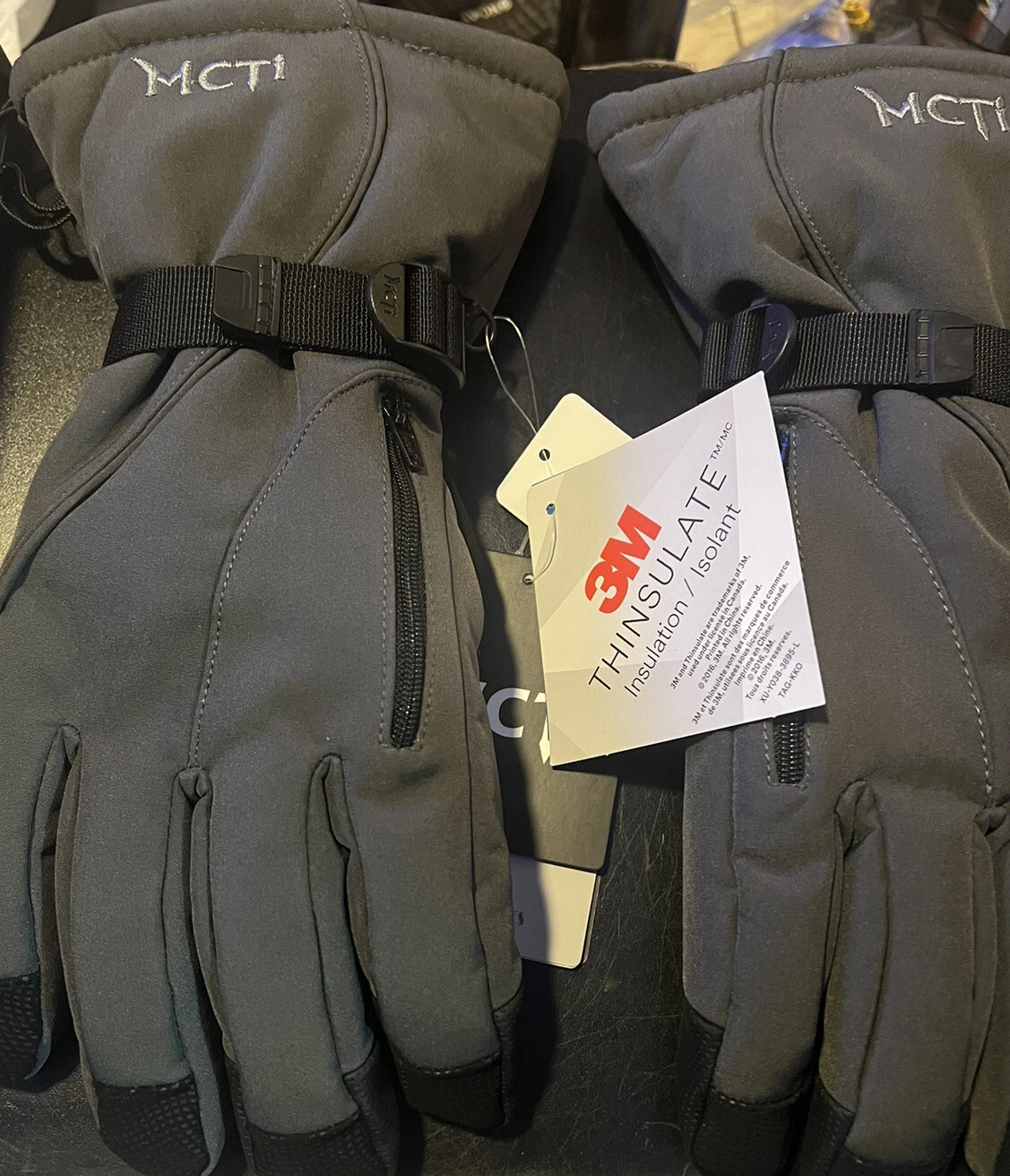 MCTi men’s waterproof wind-proof thermal winter ski gloves for snowboard size L