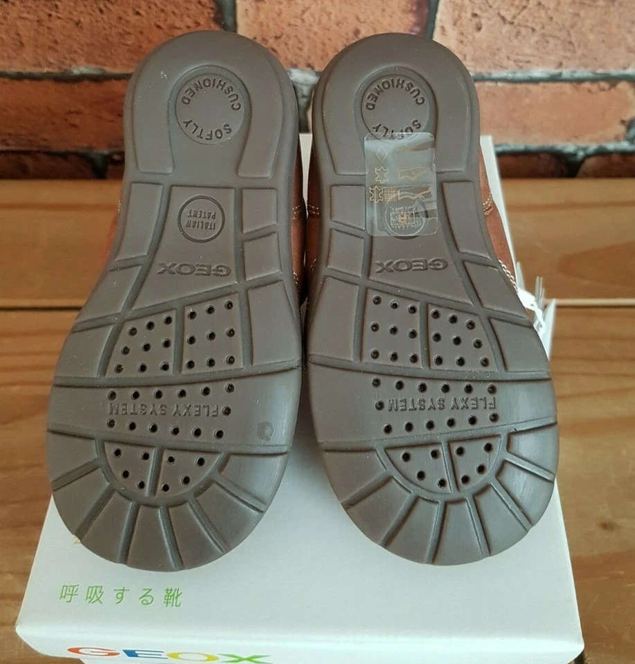 Geox Baby Boy's B Kaytan A First Walker Shoe, (Brandy), 5 Child UK (22 EU) — 第 4/4 张图片
