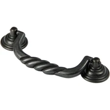 STG 5.3" Cabinet Traditional Style Twist Pull Handles, Gray