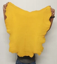 GOLD BUCKSKIN Leather Hide for Native Crafts Taxidermy SCA LARP Skin Pelt