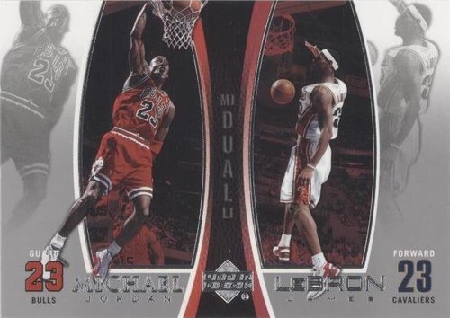 Michael Jordan LeBron James 2005-06 Upper Deck Dual Card #LJMJ4 | eBay