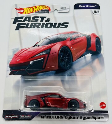 Hot Wheels Premium Fast & Furious W Motors Lykan HyperSport Fast Stars 5/5