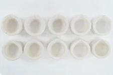 10x Coors Porcelain Apothecary Pharmacy Lab Mortar 60310 White Vintage USA