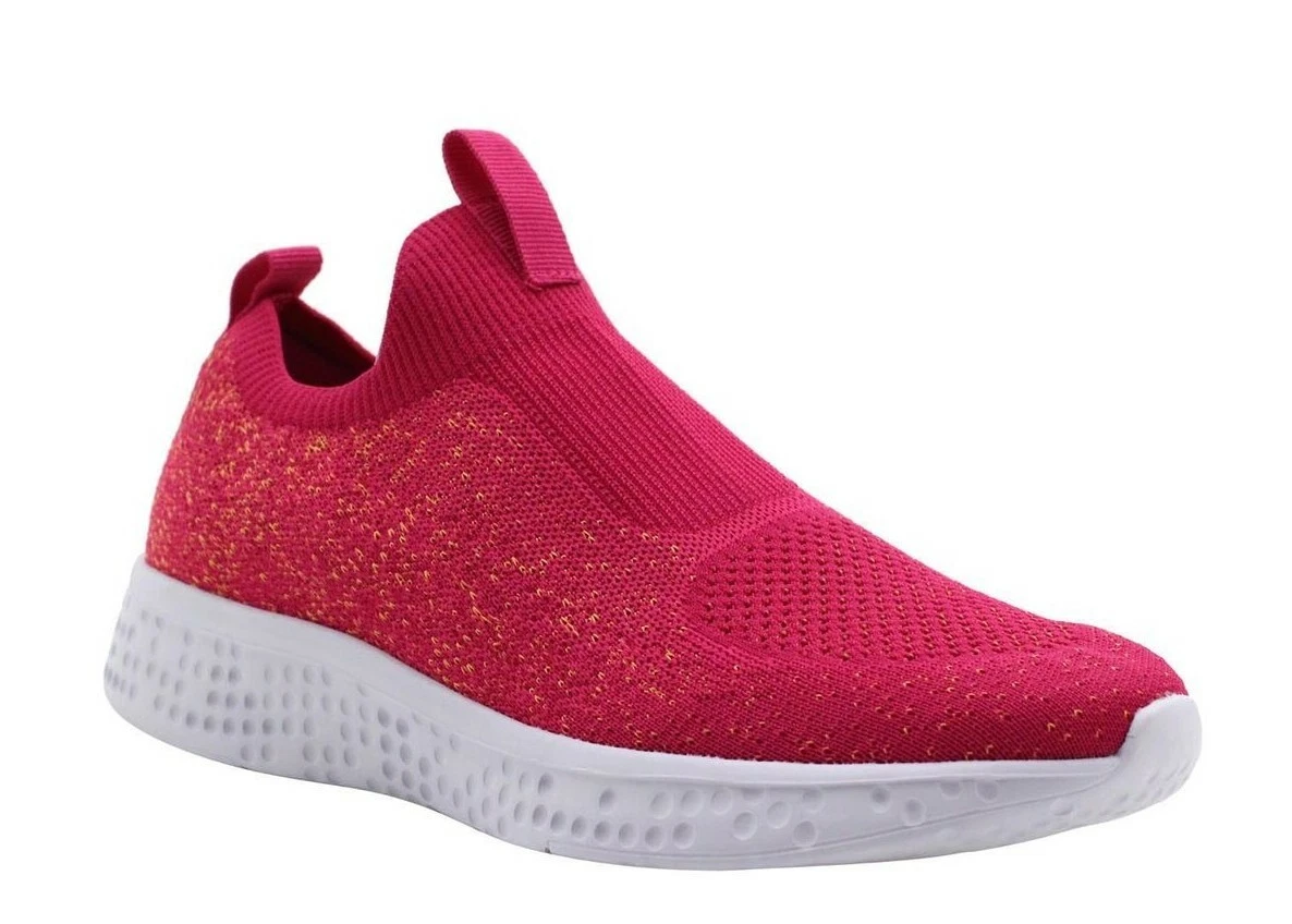 Avia Women's Memory Foam Pink Slip-on Lightweight Athletic