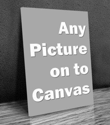 Any picture onto canvas print art wall framed