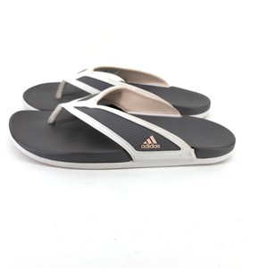 B31) Adidas Women's Adilette CF+ Summer Thong Sandals Flip Flops Gray Pink Sz 10 | eBay