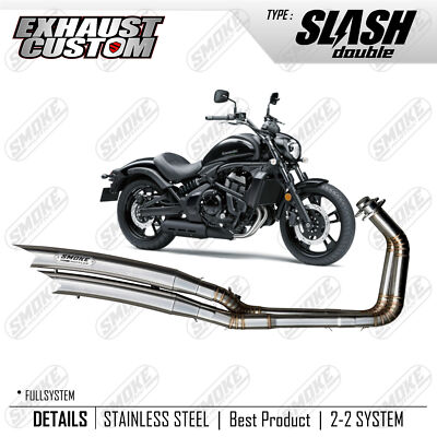 AUSPUFF passend für KAWASAKI VULCAN 650 Doppelschalldämpfer 2-2 2015-2023...