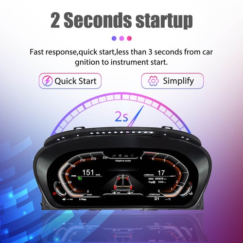 12.3 inch Digital Dash Instrument Cluster for BMW 5 Serie E60 E61 2003-2009 - Picture 4 of 10