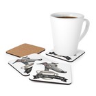Whippet Everything Stops For Tea Set of Four Corkwood Coasters