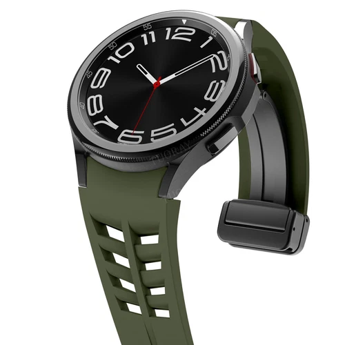 Magnetic Buckle Breathable Silicone Band for Samsung Galaxy Watch 7 6 5 4 Bands - Picture 69 of 115