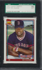 1991 Topps Traded Mo Vaughn RC #123T Graded SGC 96 MINT