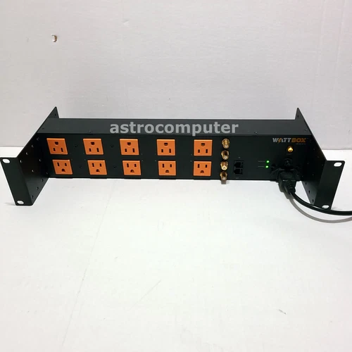WattBox Power Conditioner 10 Outlets 3240J EMI/RFI Filtration 2 Coax 1 Ethernet