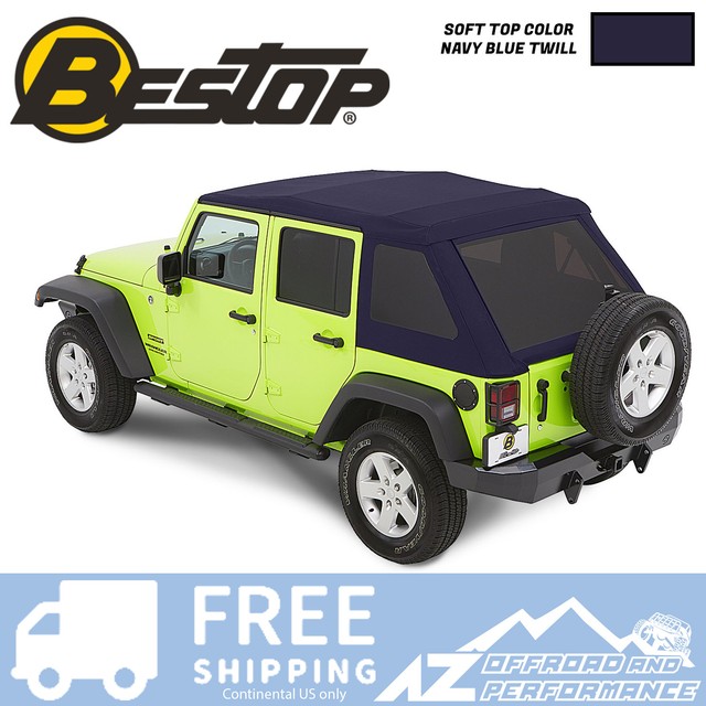 For Jeep Wrangler Jk 18 Bestop Trektop Nx Glide Navy Blue Convertible Soft Top For Sale Online Ebay