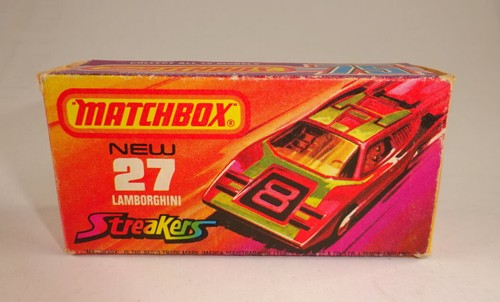 Matchbox Superfast Nr.27B Lamborghini Countach rot WEISSE Einrichtung top in Box - Bild 11 von 11