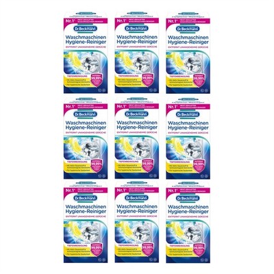 Dr. Beckmann Waschmaschinen Hygiene-Reiniger Zitrus 9 x 250 g