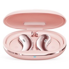 Open Ear Bluetooth Headphones 6.0 36H Flex Earhook Touch Control Sports Pink