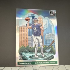 Panini Donruss Downtown Insert J.J. McCarthy Vikings #11 Rookie Oversized 2024