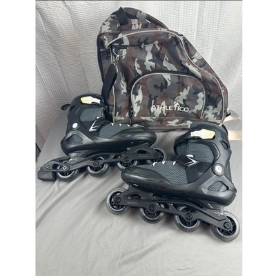 Oxelo Inline Skates Men's US 12ABEC 5 76mm w/ CamouflageCarry Bag