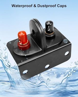 Waterproof Battery Jump Post Kit – Remote Jumper Terminals With 7AWG Cable & Mount (Universal Fit)