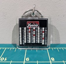 Vintage British Columbia Keno Lottery Lotto Number Picker Keychain Numbers 1-56