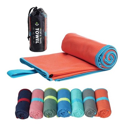Quick Dry Super Absorbent Microfiber Camping Towel Lightweight Travel Compact