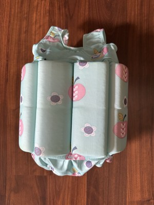 Splash About Girls Float Swimsuit W/Adjustable Buoyancy SZ 1-2 Years Apple Daisy