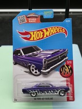 2016 Hot Wheels 66 FORD 427 FAIRLANE #95 purple - HW Flames - 1:64 Mattel DHX30