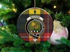 Buchan Clan Scottish Tartan Ceramic Ornament