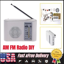 AM FM Radio DIY Kit Receiver Transistor with Case & Speaker Parts Suite JS210SP